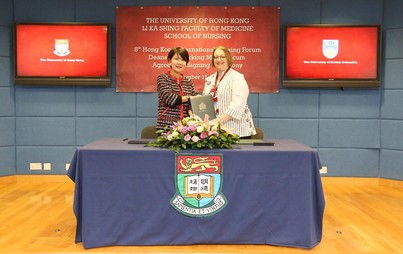 Professor Chia-Chin Lin and Professor Elizabeth Saewyc of the University of British Columbia.
