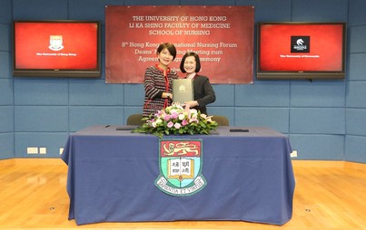 Professor Chia-Chin Lin and Professor Sally Chan of the University of Newcastle.