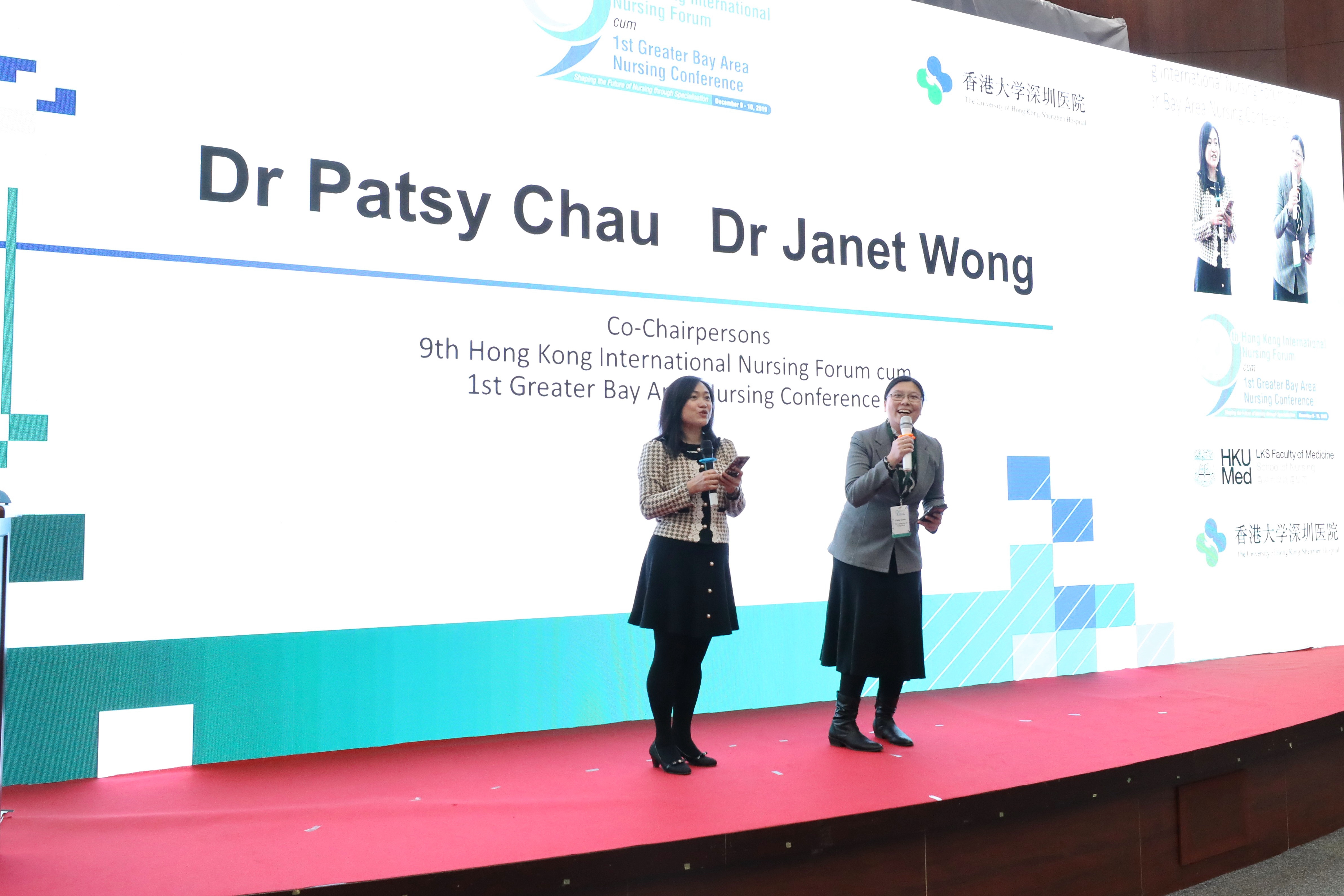 (From Left) Dr Janet Wong and Dr Patsy Chau
