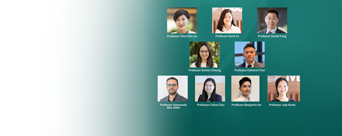 Congratulations to Professors Chia-Chin Lin, Doris Yu, Daniel Fong, Denise Cheung, Edmond Choi, Hammoda Abu-Odah, Celine Chui, Benjamin Ho and Jojo Kwok for being ranked among the top 2% scientists in 2026 in their specialty areas by Stanford University a