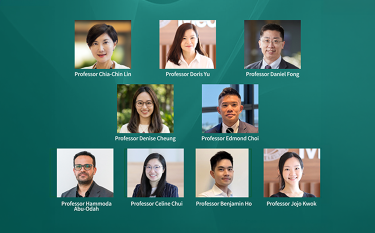 Congratulations to Professors Chia-Chin Lin, Doris Yu, Daniel Fong, Denise Cheung, Edmond Choi, Hammoda Abu-Odah, Celine Chui, Benjamin Ho and Jojo Kwok for being ranked among the top 2% scientists in 2026 in their specialty areas by Stanford University a